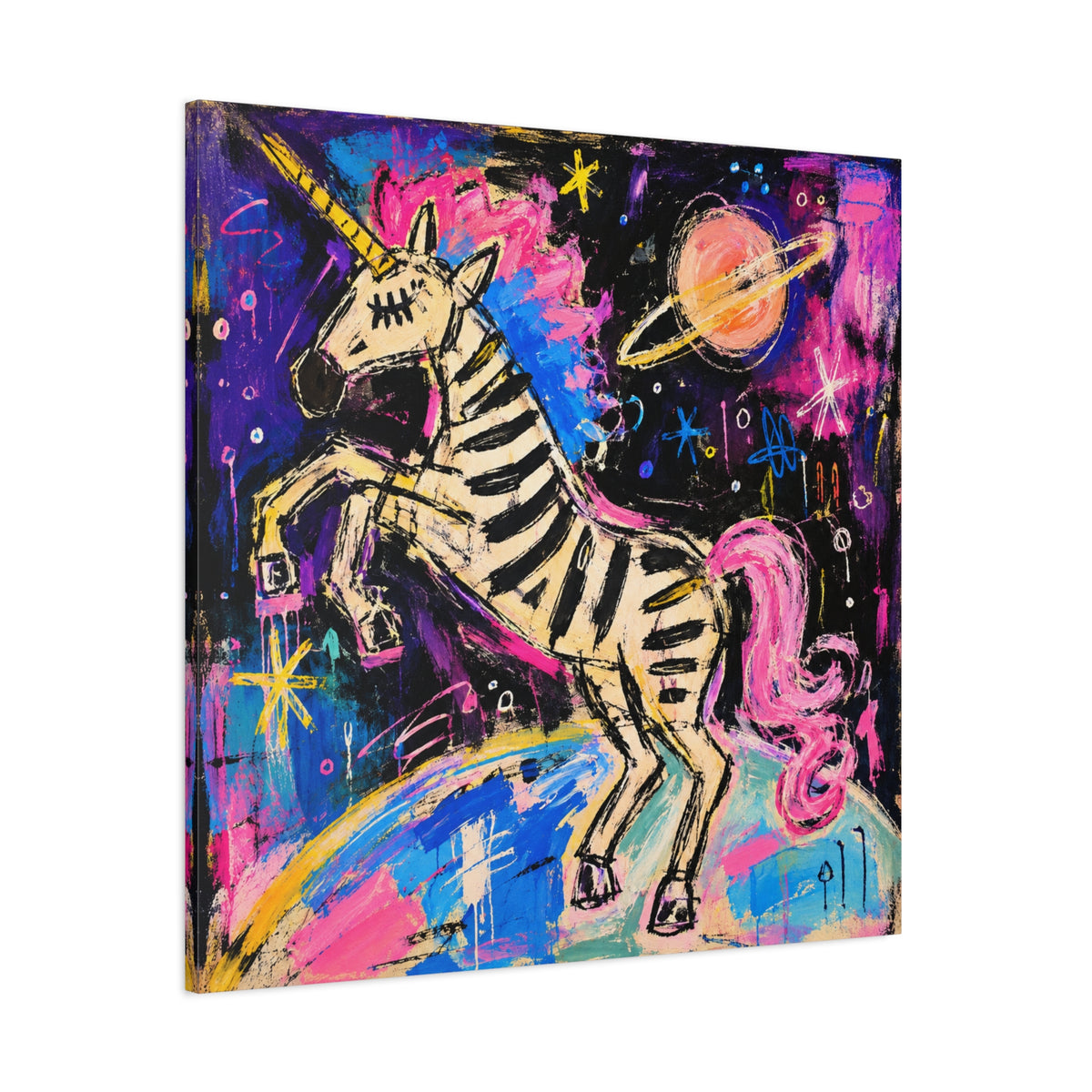 Neon Zebra Unicorn