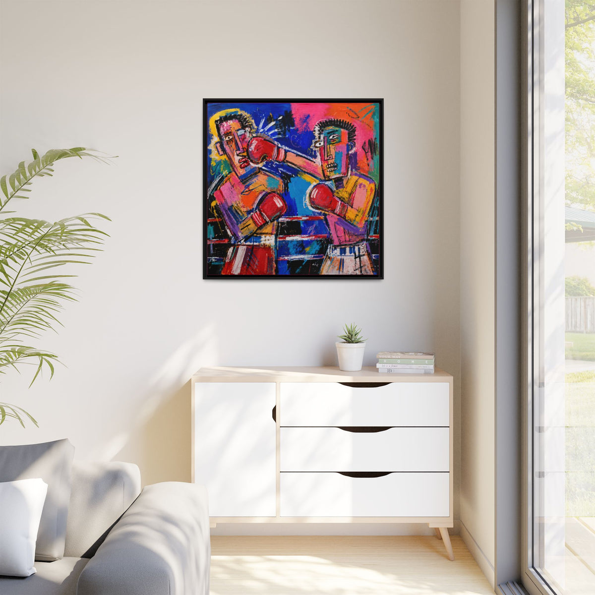 Boxing Match Art Print