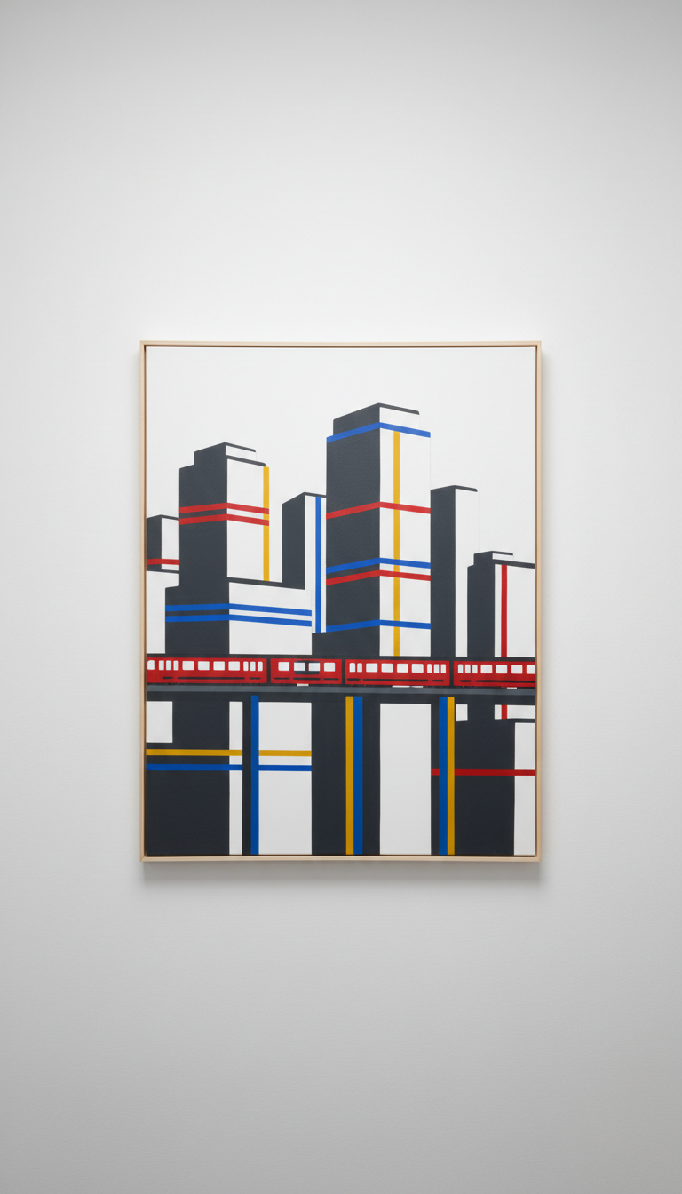 Metro Cityscape Oversized Canvas