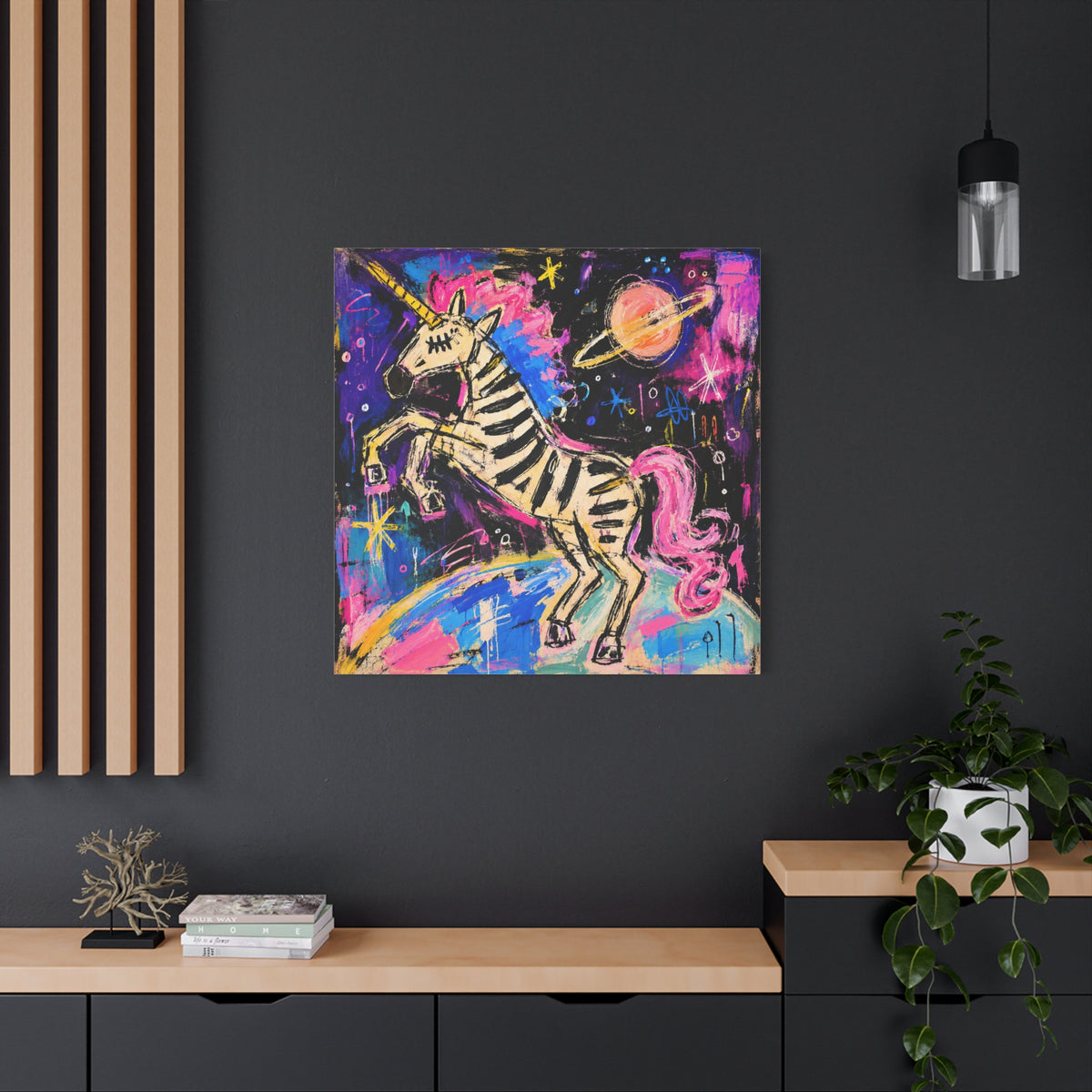 Neon Zebra Unicorn