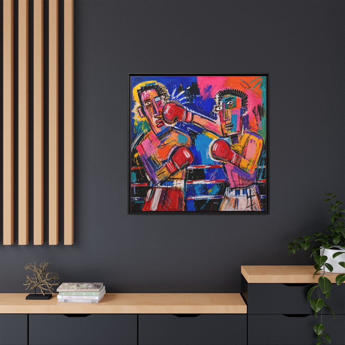 Boxing Match Art Print