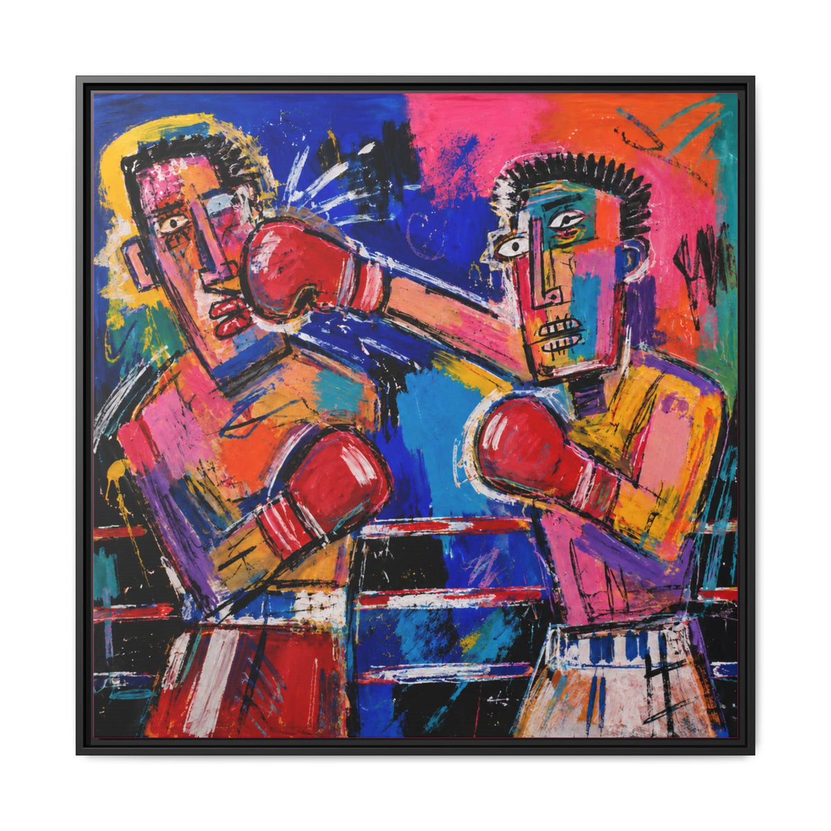 Boxing Match Art Print