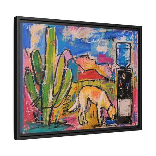Desert Dog and Cactus