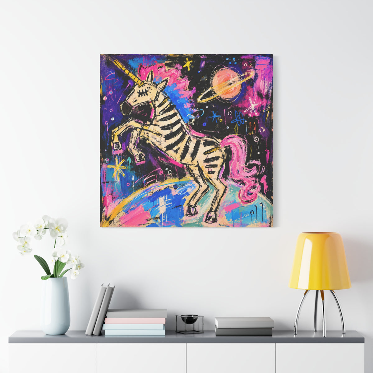 Neon Zebra Unicorn